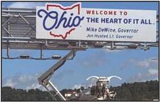 New signs welcome Ohio travelers to the ‘Heart of it All’