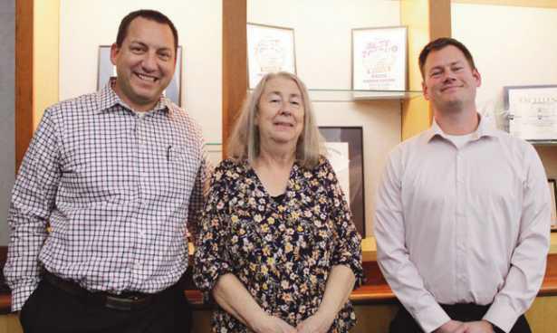 Joining the Penta Career Center board of education are, from left, new board members Kris Campbell of Perrysburg Schools; Peggy Thompson, representing Bowling Green City Schools, and Ross Stambaugh of the Northwest Ohio Educational Service Center. All three are serving terms that expire December 31, 2026.