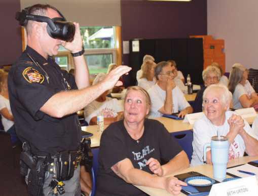 Citizens Police Academy students experience virtual reality training