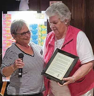 Rossford Eagles’ sister Ruby Johanssen receives award for dedication and service