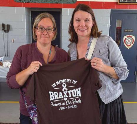 The Rossford Association of Classroom Teachers sponsored a donation to the memorial benefit honoring beloved student Braxton Tyler.