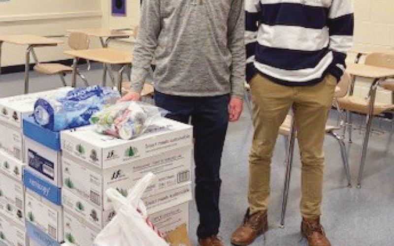 From left, Anthony Caruso and Jack Walsh