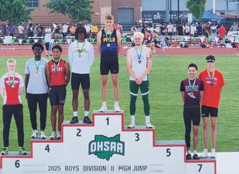 RHS graduate competes in state high jump