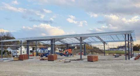 The new Perrysburg Township administration building is currently under construction.