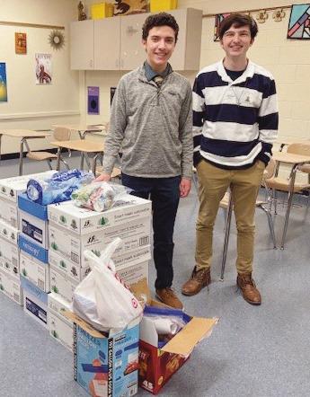 From left, Anthony Caruso and Jack Walsh