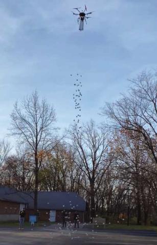 A drone will drop foam turkeys during the Wood County Museum’s fund-raising event.