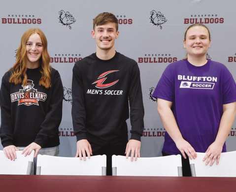 From left: Sadie St Mary, Alex Vargo and Maddison Kutscher.