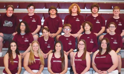 RHS tennis team members are: Ethan Bihn, Gavin Boggs, Zachary Boggs, Mia Carusone, Aryanna Klocko, Johnathan Klocko, Sean Klocko, Zane Klocko, Abigail Misko, John Rust, Abigail Sanders, Madelyn St. Mary, Nicholas Walker, Kyle Winkle and Ethan Wiseman.