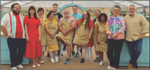 Brad Gessner will be the featured speaker at the Holiday Cookie Festival on October 12. He is pictured with fellow competitors and judges of the Great American Baking Show.