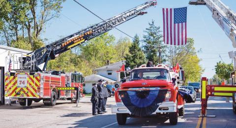 Perrysburg Township, area fire departments remember Troy Bernhard