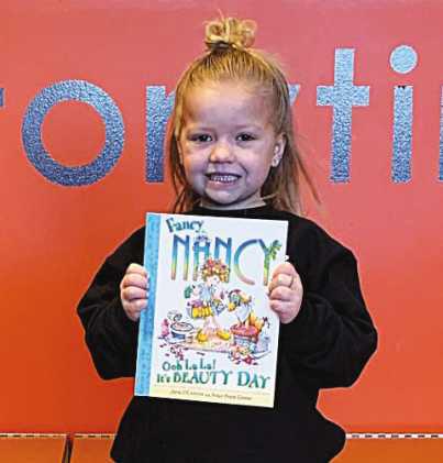 Marley with her new book.