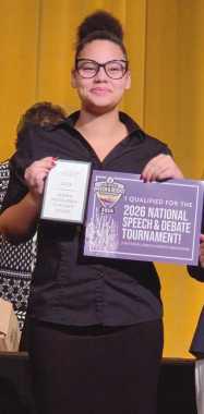 Rossford student makes school history with National Speech & Debate qualification