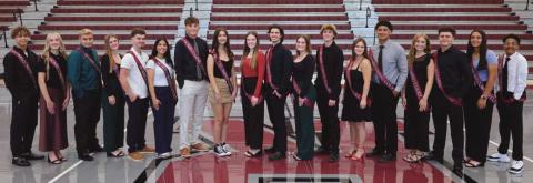 Rossford High School 2025 Homecoming Court