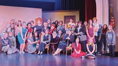 Cast and crew for Rossford Drama’s presentation of “This Murder was Staged.”