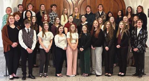 Rossford NHS members and co-advisors.