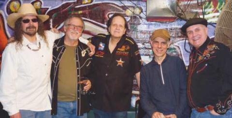 Band members are, from left: Rick Gerbeck, Mike Malone, Randy Monk, Dave Athanas and Dave Cubbedge.