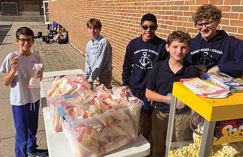 St. Rose students raise funds for hurricane relief