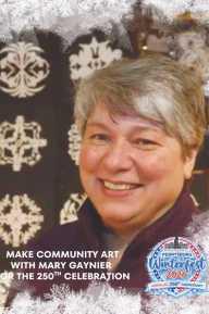 America 250 community snowflake art project