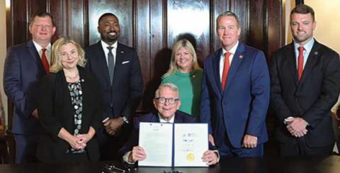 Governor DeWine signs the capital budget bill for the 2025-2026 fiscal year, the largest support for facilities and local community infrastructure in state history.