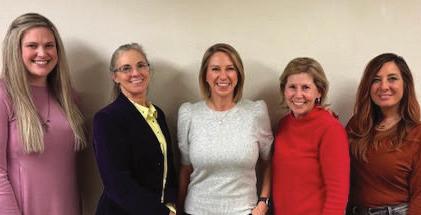 Members of the WCRWC Executive Committee are, from left: Dr. Megan Costello, treasurer; Tiffany Densic, second vice president; Sally Culling, president; Dr. Marcia Latta, first vice president, and Julie Hicks, secretary. Not pictured: Beverley Hirzel, immediate past president.