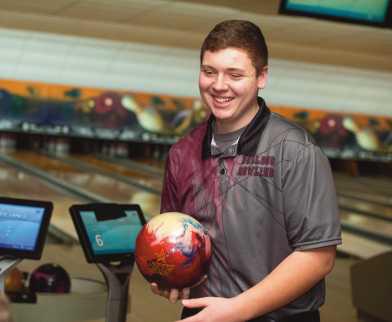 Michael Harris takes second place in bowling districts