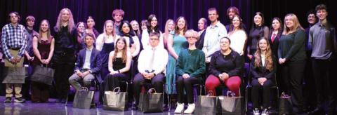 Students who were inducted into the National Technical Honor Society at Penta Career Center. A ceremony recognizing their achievements was held at the school on February 19.
