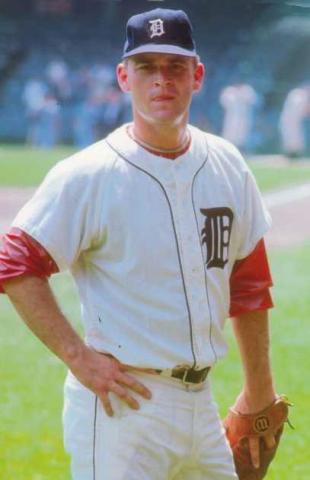 Detroit Tiger pitching great Denny McLain at Way Library, June 1