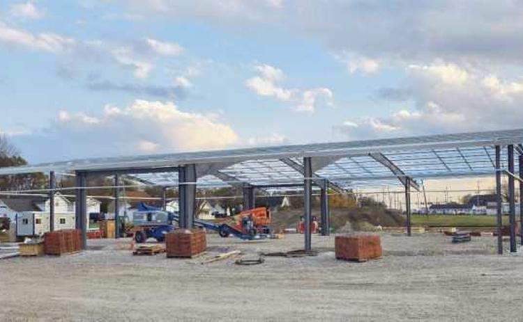 The new Perrysburg Township administration building is currently under construction.