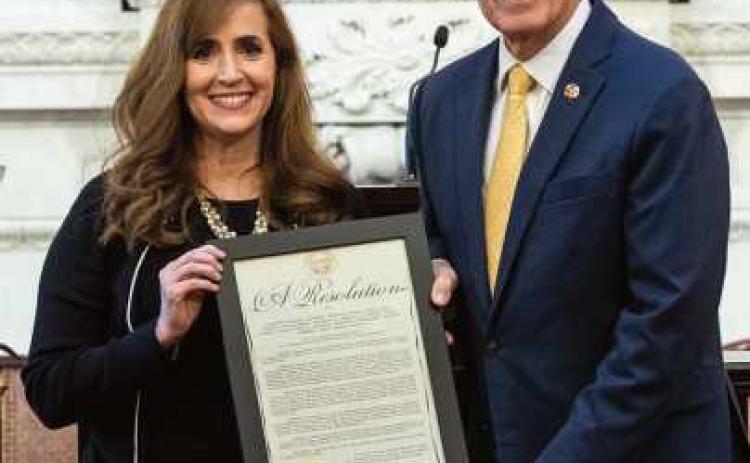 Senator Gavarone honors retiring public servant, Chancellor Randy Gardner