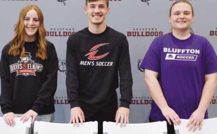 From left: Sadie St Mary, Alex Vargo and Maddison Kutscher.