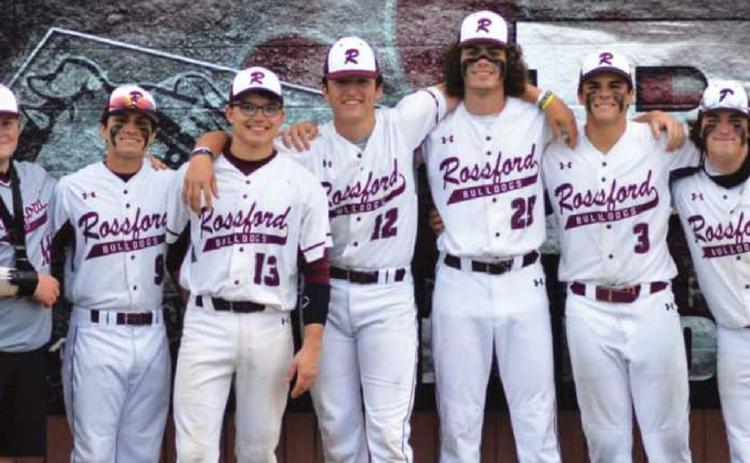 Seniors at their last home game: Brice Harmon, Jacob Handy, Michael Bachmayer, Andrew McManus, Logan Cameron, Carter Hollstein and Tyler Dowell.