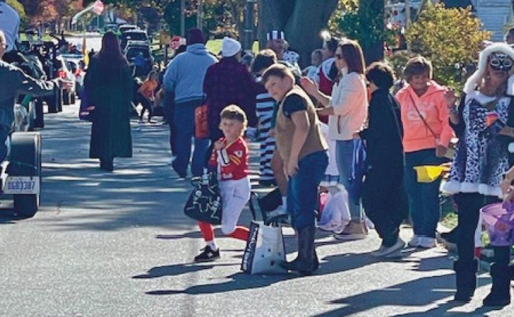 Tricks and treats at Rossford Halloween parade