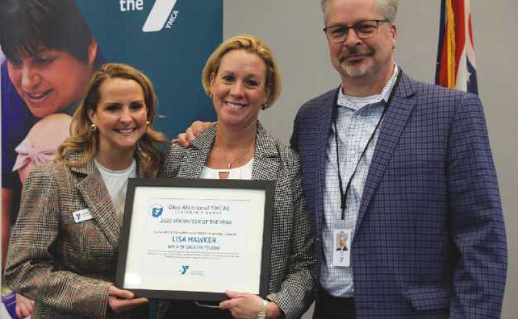 From left: Cristen Gilbert, CEO of the YMCA of North Central Ohio, and the current Alliance chair; Lisa Hawker, and Brad Toft, president/CEO YMCA of Greater Toledo.