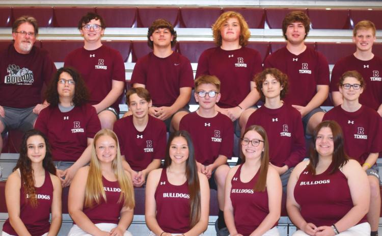 RHS tennis team members are: Ethan Bihn, Gavin Boggs, Zachary Boggs, Mia Carusone, Aryanna Klocko, Johnathan Klocko, Sean Klocko, Zane Klocko, Abigail Misko, John Rust, Abigail Sanders, Madelyn St. Mary, Nicholas Walker, Kyle Winkle and Ethan Wiseman.