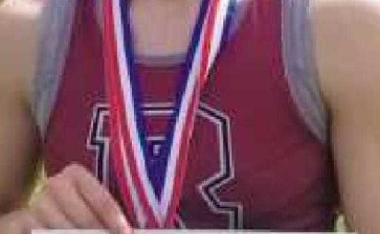 With her long jump of 18’02”, Clare Logan set a new league record and tied the RHS record set by Beverly Beard 45 years ago.