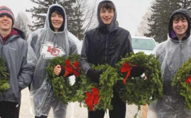 NHS and SOS clubs aid with Wreaths
