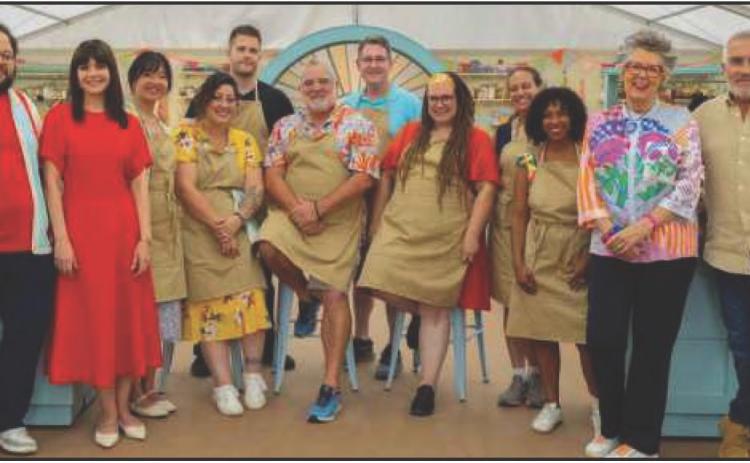 Brad Gessner will be the featured speaker at the Holiday Cookie Festival on October 12. He is pictured with fellow competitors and judges of the Great American Baking Show.