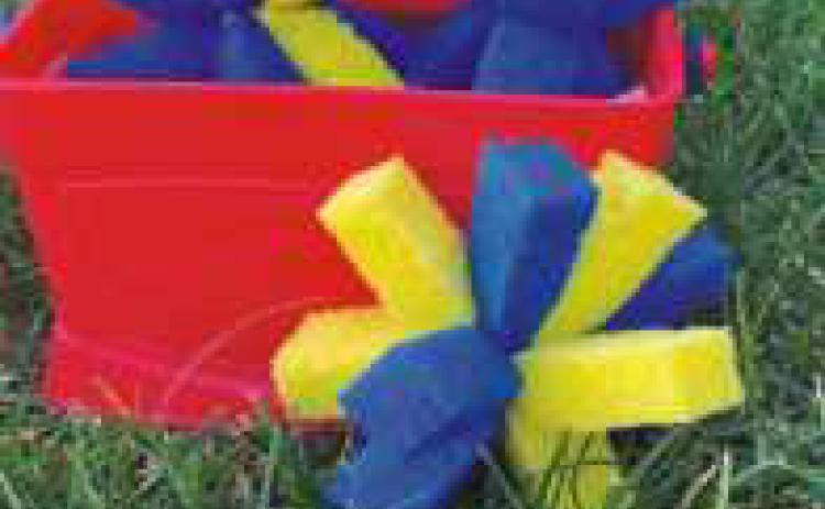 Starburst sponges for water fun