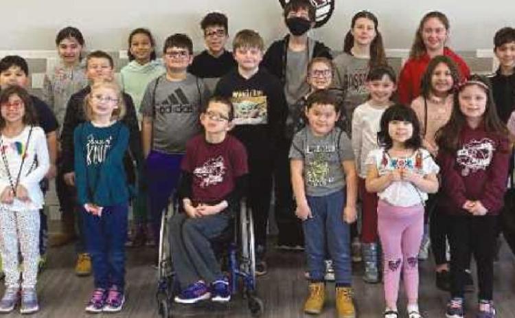Elementary school honors students of the month