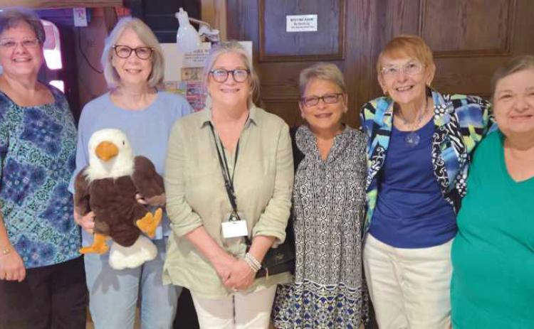 From left: Angel Myers and Davy Seevers from Bags of Love, Robin from the Cocoon, Past Madame President Chris Glanzman, Jackie Zychowicz from DaZy and Trustee Debbie Zuchowski.