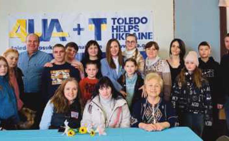Ukrainian refugees at St. Michael’s.