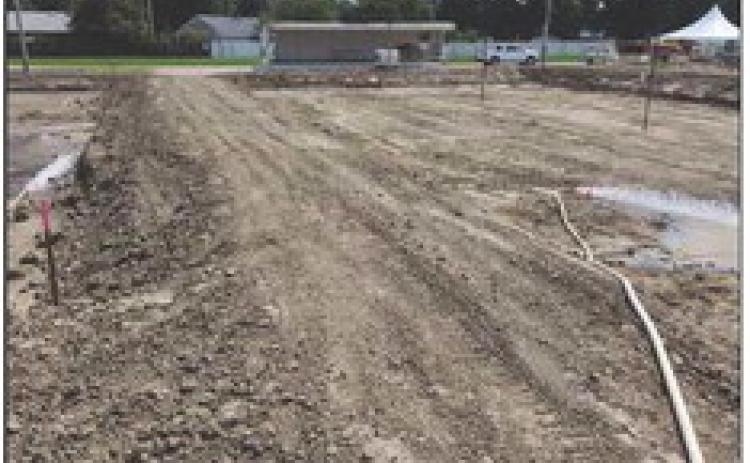 Mud pits for the volleyball tournament began filling with water at the Toledo Sport and Social Club in Oregon.