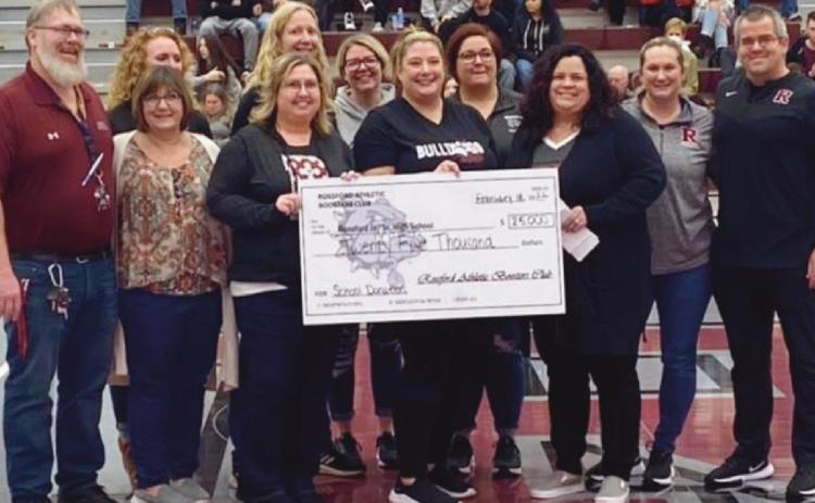 RHS Athletic Boosters donate to junior high, high school