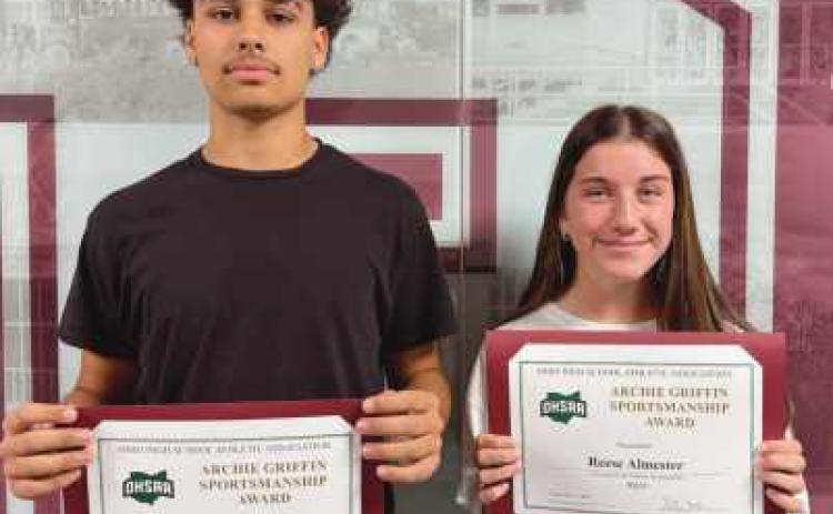 From left, Jimmie Carros IV and Reese Almester.