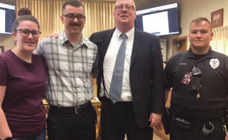 New police officer Alec Vaughn sworn in