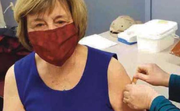 Wood County commissioner receives second immunization
