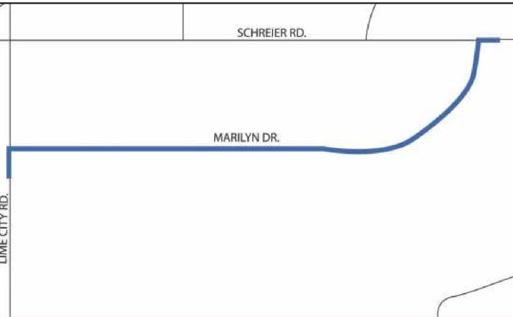 Gas line to be replaced on Marilyn Drive