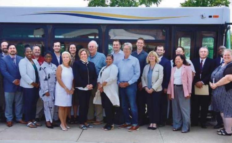TARTA board members and employees, following the vote last week. Among them are Kevin Weaks, Rossford’s representative on the board, eighth from left.