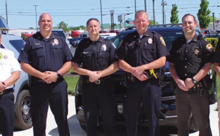 Law enforcement and first responders from Rossford, Perrysburg and Perrysburg Township remind residents of the importance of buckling up, whether as a driver or passenger.