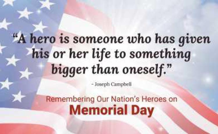Memorial Day closings